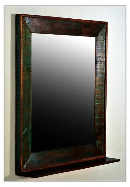 Reclaimed Wood Vintage Mirror - popular handicrafts